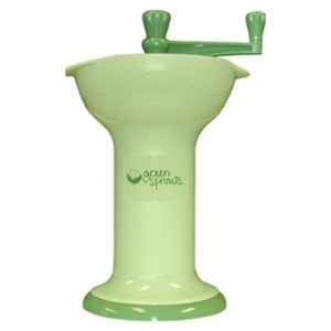 Green Sprouts Fresh Baby Food Mill, Manual Puree Maker with Built-In Serving Bowl.