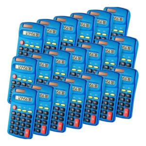 Youyole 20 Pieces Pocket Calculator Bulk Solar for Calculating Basic Mini Dual Power 10 Function
