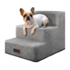 Aodisman Dog Stairs for Small Dogs & Cats,3-Step Pet Steps for Couch & Bed
