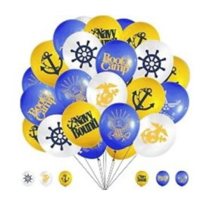 Navy Balloons - 48Pcs Navy Party Decorations Military Boot Camp Balloon